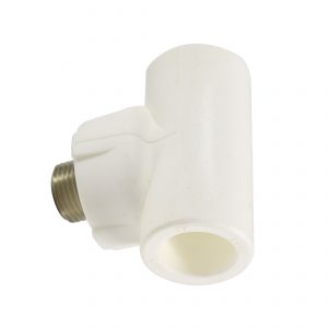 Teu racord ppr alb 20-1/2-20 filet ext