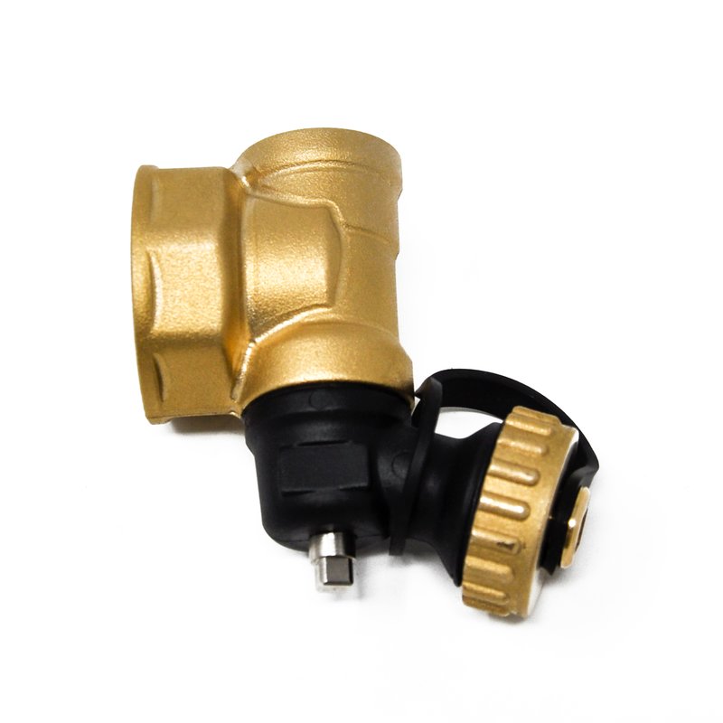 Teu de capat cu robinet de golire pentru distribuitoare EASY RADIANT