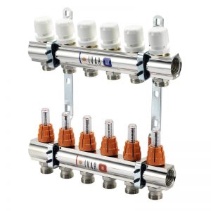 Distribuitor incalzire in pardoseala din alama 1x EK-13 circuite