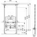 Cadru bideu TECE H 112cm