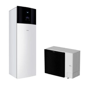 Pompa de caldura pentru incalzire si apa calda menajera Daikin 11kW EBVH11S18D6V-ERLA11DV3 cu rezervor de 180L