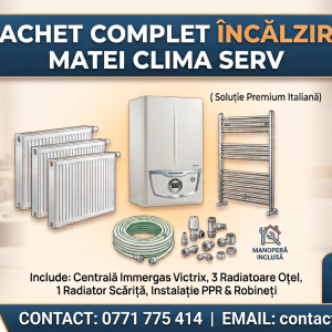 Pachete centrale termice cu radiatoare instalatie si manopera incluse incluse